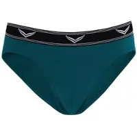 Trigema Slip "Sportslip im Doppelpack", Damen, Gr. M, 2 Stk., blau (saphir), 95% Baumwolle, 5% Elastan, Unterhosen Slip