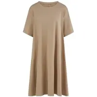 Emilia Lay Jersey-Kleid Rundhals-Ausschnitt braun, 46