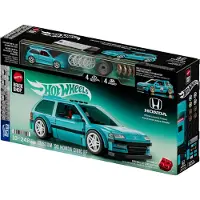 Hot Wheels Brick Shop Hot Wheels Custom ’90 Honda Civic EF Bauspielzeugset (248 Teile), für Sammler, Bausatz, 10 Jahr(e), Kunststoff, Metall, 248 Stück(e), 538,9 g