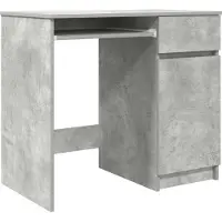 Syfax Schreibtisch Betongrau 86x49x76 cm Holzwerkstoff