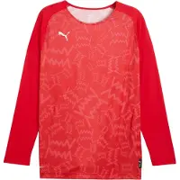 Puma Teamjaws Graphic Ls Shooting Hemd Rot F03 || Größe M