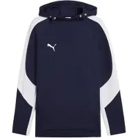 Puma teamEVOSTRIPE Hoody, Größe:3XL, Farben:Navy-Silver-White