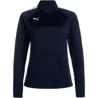 Puma teamLIGA Quarter-Zip Fußballtrikot Damen navy Gr XL