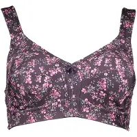Susa Bügelloser BH "Entlastungs BH Prints", Damen, Gr. 85, Cup C, lila (lila, bedruckt), Stoff, Obermaterial: 44% Baumwolle CO. 42% Polyester PES. 7% Polyamid PA. 7% Elasthan EL., BHs Bügelloser BH