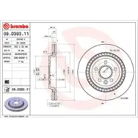 Brembo Bremsscheibe 09d39311 302mm 22mm für VOLVO ASIA