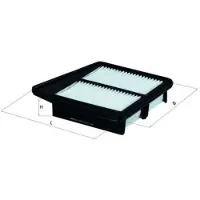 MAHLE ORIGINAL Luftfilter LX 2835 Filtereinsatz 52mm für HONDA