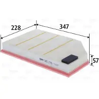 Valeo Luftfilter 585276 Filtereinsatz 56mm für VOLVO