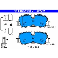 Ate Bremsbelagsatz 13.0460-2731.2, Hinten