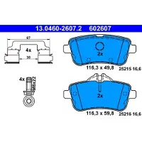 Ate Bremsbelagsatz, Scheibenbremse 13046026072 für MERCEDES-BENZ