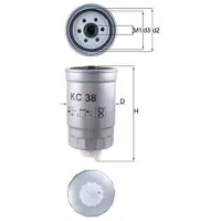 MAHLE ORIGINAL Kc38 M16 X 1.5 Mm Kraftstofffilter
