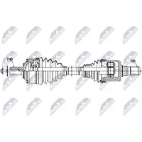 NTY NPW-VV-164 Antriebswelle Vorne Links für VOLVO V90 II Kombi (235, 236) S90 II (234)
