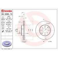 Brembo Bremsscheibe 09528511 240mm 21mm für HONDA