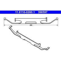 Ate Feder, Bremssattel 11811602601 für BMW VAG