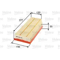 Valeo Luftfilter 585066 Filtereinsatz 56mm für MERCEDES-BENZ