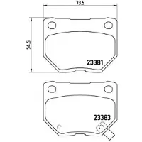 Brembo Bremsbelagsatz, Scheibenbremse p56054 für NISSAN