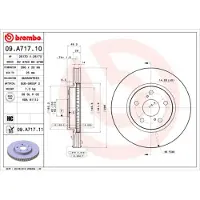Brembo Bremsscheibe 09a71711 296mm 28mm für LEXUS TOYOTA (FAW)