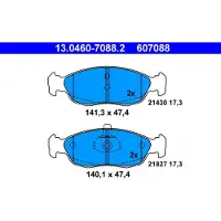 Ate Bremsbelagsatz, Scheibenbremse 13046070882 für PEUGEOT CITROËN