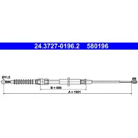 Ate Seilzug, Feststellbremse 24372701962 für VAG