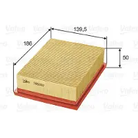 Valeo Luftfilter 585087 Filtereinsatz 50mm für VW