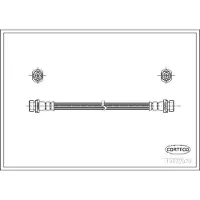 CORTECO Bremsschlauch 19032870 Hinterachse für MAZDA