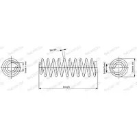 Monroe Fahrwerksfeder sp1605 für OPEL SUZUKI