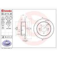 Brembo Bremsscheibe 08a11421 262mm 10mm für HYUNDAI KIA