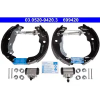 Ate Bremsbackensatz 03052094203 für PEUGEOT