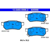 Ate Bremsbelagsatz, Scheibenbremse 13046059982 für HONDA ROVER