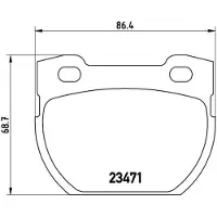 Brembo Bremsbelagsatz, Scheibenbremse p44006 für LAND ROVER