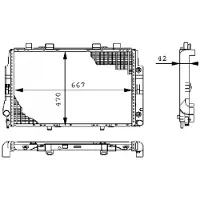 MAHLE ORIGINAL Kühler, Motorkühlung cr247000s für MERCEDES-BENZ