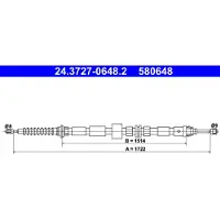 Ate Seilzug, Feststellbremse 24372706482 für FORD