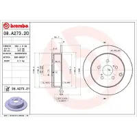 Brembo Bremsscheibe 08a27321 269mm 9mm für TOYOTA (FAW)