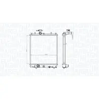 MAGNETI MARELLI Kühler, Motorkühlung 350213186100 für SUZUKI