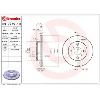 Brembo Bremsscheibe 09771910 229mm 16mm für TOYOTA