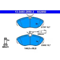 Ate Bremsbelagsatz, Scheibenbremse 13046028502 für PEUGEOT CITROËN FIAT