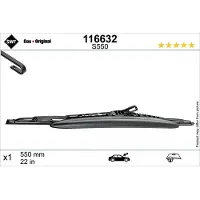 SWF DAS ORIGINAL Scheibenwischer Wischblatt passend für MERCEDES-BENZ A-Klasse (W168) 550mm