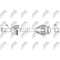 NTY NPW-JG-014 Antriebswelle Hinten Links für JAGUAR XE (X760) XF (X260) XF SPORTBRAKE (X260)
