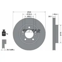Textar Bremsscheibe 92332803 320mm 28mm für SSANGYONG