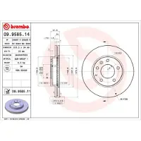 Brembo Bremsscheibe 09958511 274mm 24mm für MAZDA (FAW) BESTURN
