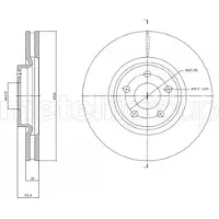 METELLI Bremsscheibe 231830c belüftet 316mm 32mm für FORD