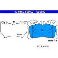 Ate Bremsbelagsatz, Scheibenbremse 13046056072 für LEXUS