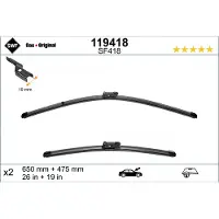 SWF Wischblatt Visioflex 119418, 650/480mm, Vorne, 2 Stück