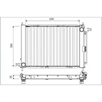 Valeo Kühlmodul 822671 für RENAULT Clio III Schrägheck (BR0/1, CR0/1) Aluminium 5,93kg