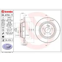 Brembo Bremsscheibe 08a73411 300mm 12mm für MERCEDES-BENZ