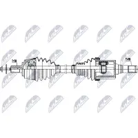NTY NPW-VV-162 Antriebswelle Vorne Links für VOLVO V40 Schrägheck (525, 526) V40 Cross Country (526) V40 Kasten / Schrägheck (525, 526)