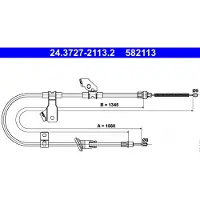 Ate Seilzug, Feststellbremse 24.3727-2113.2 Rechts