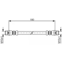 Bosch Bremsschlauch 1987476018 für VW