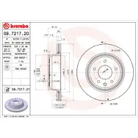 Brembo Bremsscheibe PRIME LINE - UV Coated 09.7217.21