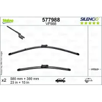 Valeo Wischblatt Silencio 577988, 580/380mm, Vorne, 2 Stück
