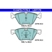 Ate Bremsbelagsatz, Scheibenbremse 13047071762 für BMW